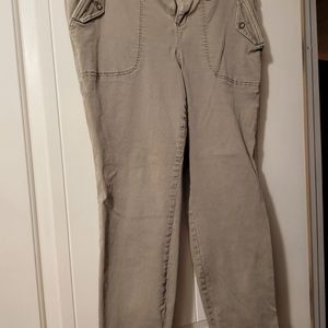 Torrid Capri pants 96% cotton 4% spandex  size 18 khaki color